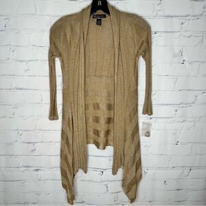 Inc International Concepts XS gold sparkly top